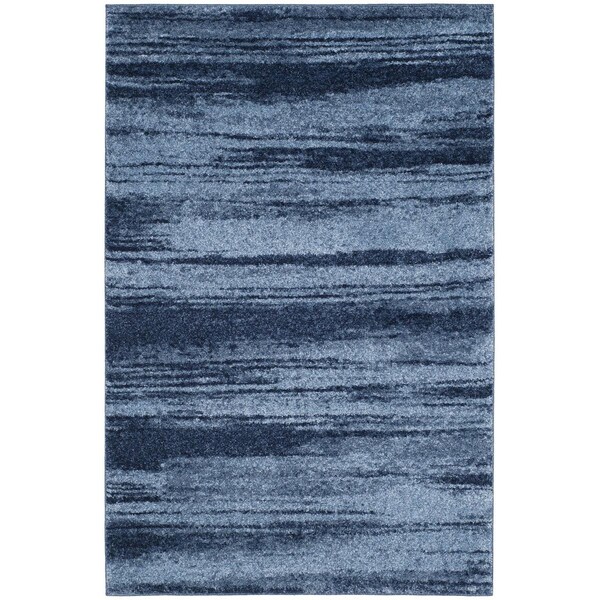 Safavieh Retro Medium Rectangle Rugs, Light Blue and Blue - 4 x 6 ft. RET2693-6065-4 - main